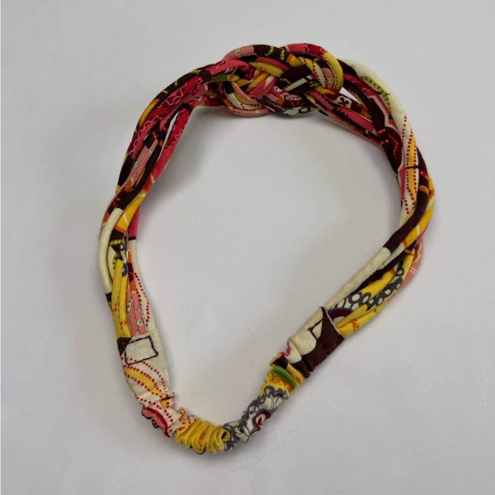 Vera Bradley Knotted Headband Multicolor Paisley Fabric Elastic Hair Band - Picture 2 of 3